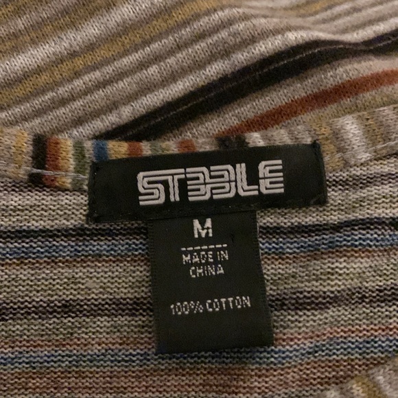 Classic Steele Striped Scoop Neck Cotton Tank in Medium - Picture 6 of 6